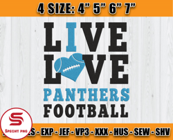 Panthers Embroidery, Embroidery, NFL Machine Embroidery Digital, 4 sizes Machine Emb Files -22 - Specht