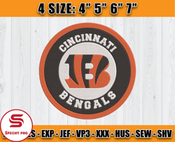Logo Bengals Embroidery, Cincinnati Bengals Embroidery Design, NFL Machine Embroidery Designs, Design 13 -Specht