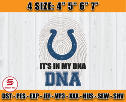 It's My DNA Colts Embroidery Design, Indianapolis Colts Embroidery, Football Embroidery Design, Embroidery Patterns, D4