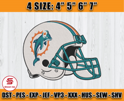 Helmet Miami Dolphins Embroidery, Dolphins Embroidery File, Dolphins Logo, Sport Embroidery