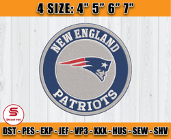 NFL Patriots Embroidery logo embroidery design, NFL Machine Embroidery, Patriots Embroidery, Embroidery File