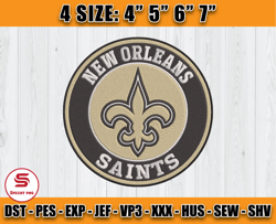 New Orleans Saints Logo Embroidery, Saints Logo Embroidery, Embroidery Patterns, Embroidery Design files