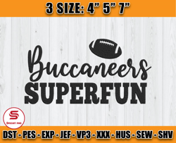 Buccaneers Superfun Embroidery Design, Tampa Bay Buccaneers Embroidery, NFL Embroidery Patterns, Sport Embroidery