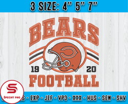 Chicago Bears Football Embroidery Design, Brand Embroidery, NFL Embroidery File, Logo Shirt 68