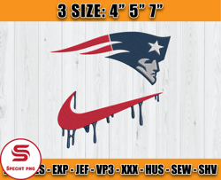 New England Patriots Nike Embroidery Design, Brand Embroidery, NFL Embroidery File, Logo Shirt 145