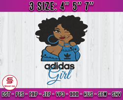 adidas girl embroidery, adidas logo embroidery, embroidery applique