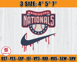 Washington Nationals embroidery, All Teams MLB Embroidery, Embroidery Design