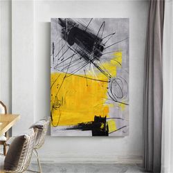 Hand Painted Oil Painting on Canvas Abstract Wall Pictures for Room Decoration
