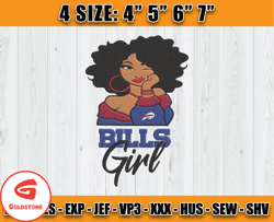 Buffalo Bills Embroidery, Betty Boop Embroidery, NFL Machine Embroidery Digital, 4 sizes Machine Emb Files -06 - Goldsto