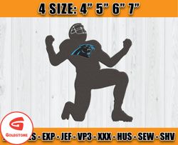 Panthers Embroidery, Embroidery, NFL Machine Embroidery Digital, 4 sizes Machine Emb Files -18 - Goldstone