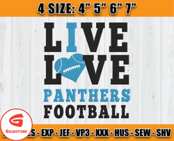 Panthers Embroidery, Embroidery, NFL Machine Embroidery Digital, 4 sizes Machine Emb Files -22 - Goldstone