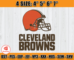 Browns Helmet Embroidery Design, Sport Embroidery, Nfl Embroidery, 4 sizes Machine Emb Files D01 - Goldstone