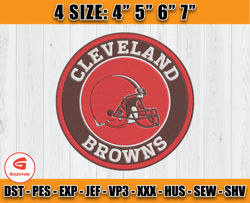 Cleveland Browns Logo Embroidery, Browns Embroidery Design, Logo sport embroidery, Embroidery Design D03 -Goldstone