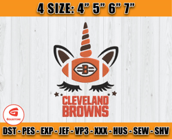 Cleveland Browns Unicon Embroidery, Unicon Embroidery Design, Football Bowl Embroidery D13 -Goldstone