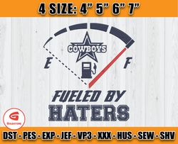Cowboys fueled by haters Embroidery, Dallas Embroidery, Dallas Logo, NFL Team Embroidery D14 - Goldstone