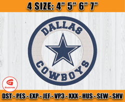 Dallas Cowboys Logo Embroidery, Logo NFL Embroidery, NFL sport, Embroidery Design files D29 - Goldstone