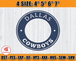 Dallas Cowboys Embroidery Design, Logo NFL Embroidery, Sport Embroidery, Embroidery Patterns D34 - Goldstone