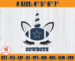 Cowboys Unicon Embroidery Design, Dallas Embroidery Design, NFL sport, Embroidery Design files D38 - Goldstone