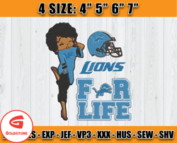 Detroit Lions Betty Boop Embroidery Design, Betty Boop Embroidery, Detroit Embroidery File, Sport Embroidery, D11- Golds