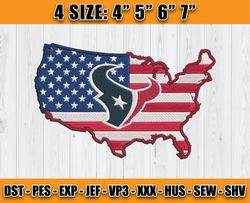 Houston Texans Logo Embroidery, Logo NFL Embroidery, NFL Sport Embroidery, Embroidery Design files, D24- Goldstone
