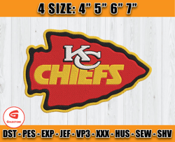 Logo Kansas City Chiefs Embroidery Designs, NFL embroidery, logo sport embroidery,Embroidery Design, D5 - Specht