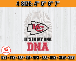 It's My DNA Chiefs Embroidery Design, Indianapolis Chiefs Embroidery, Football Embroidery Design, Embroidery Patterns, D