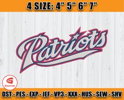 Patriots Embroidery Embroidery Designs, NFL Embroidery Designs, Digital Download, Football Embroidery