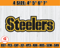 Pittsburgh Steelers Logo Embroidery, Steelers Logo Embroidery, Embroidery Patterns, Embroidery Design files