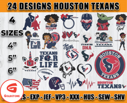 Houston Texans Football Logo Embroidery Bundle, Bundle NFL Logo Embroidery 13