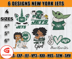New York Jets Football Logo Embroidery Bundle, Bundle NFL Logo Embroidery 25