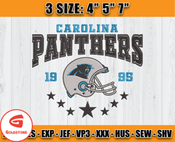 Carolina Panthers Football Embroidery Design, Brand Embroidery, NFL Embroidery File, Logo Shirt 35