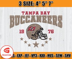 Tampa Bay Buccaneers Football Embroidery Design, Brand Embroidery, NFL Embroidery File, Logo Shirt 47