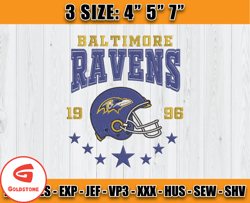 Baltimore Ravens Football Embroidery Design, Brand Embroidery, NFL Embroidery File, Logo Shirt 49