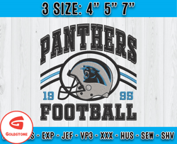 Carolina Panthers Football Embroidery Design, Brand Embroidery, NFL Embroidery File, Logo Shirt 67