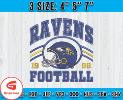 Baltimore Ravens Football Embroidery Design, Brand Embroidery, NFL Embroidery File, Logo Shirt 81