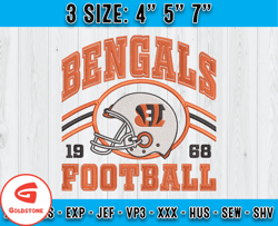 Cincinnati Bengals Football Embroidery Design, Brand Embroidery, NFL Embroidery File, Logo Shirt 83
