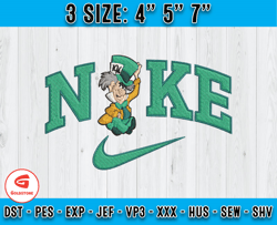 Mad Hatter Nike Embroidery, Disney Nike Embroidery, Embroidery Design File