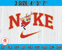 Nike Tweedle Dee Embroidery, Disney Characters Embroidery, Machine embroidery pattern
