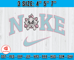 Nike x Marie Embroidery, The Aristocats Characters Embroidery, Embroidery File
