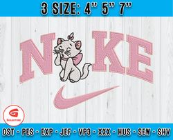 Marie Embroidery, Nike x The Aristocats Characters, Disney Characters Embroidery
