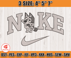 Nike X Cute Muffin embroidery, Bluey Character embroidery, embroidery machine