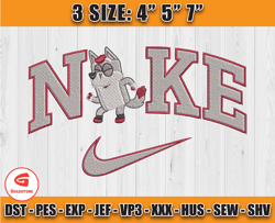 Nike X Bluey embroidery, Cartoon Character embroidery, embroidery pattern