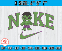 Baby Hukl Nike Embroidery Design, Cartoon Superhero Machine Embroidery
