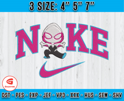 Nike Spider Gwen Embroidery Design, Embroidery Superhero