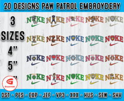 Bundle 20 Designs Paw Patrol embroidery, machine embroidery patterns