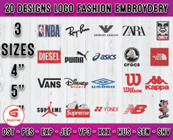 Bundle 20 Designs Logo Fashion Embroidery, embroidery applique 03