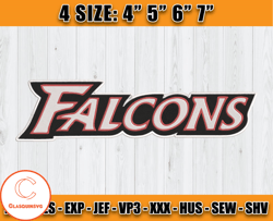 Atlanta Falcons Embroidery, NFL Falcons Embroidery, NFL Machine Embroidery Digital, 4 sizes Machine Emb Files-27-Clasqui