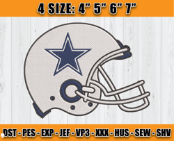 Dallas Cowboys Logo Embroidery, Logo NFL Embroidery, NFL Embroidery, Embroidery Design files D31 - Clasquinsvg