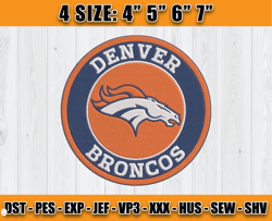 Denver Broncos Logo Embroidery, Broncos Embroidery, Football Embroidery Design, Embroidery Patterns D2 - Clasquinsvg