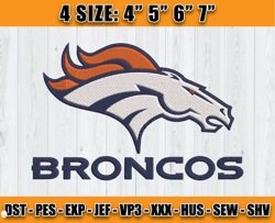 Denver Broncos Logo Embroidery, Broncos Embroidery Design, Sport Embroidery, Embroidery Design files D9 - Clasquinsvg